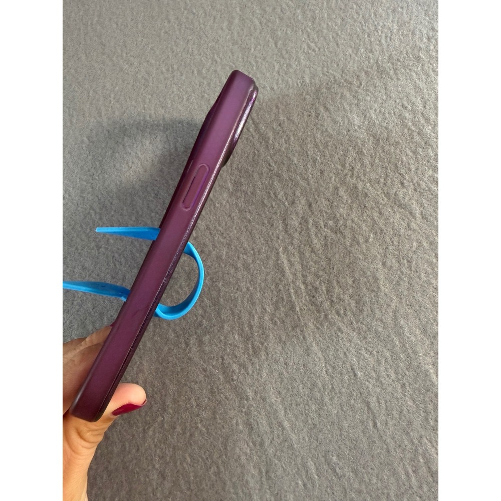 Loopy Case iPhone 13/14 Original 6.1 Purple Iridescent Glitter with Blue Loop - Picture 4 of 6